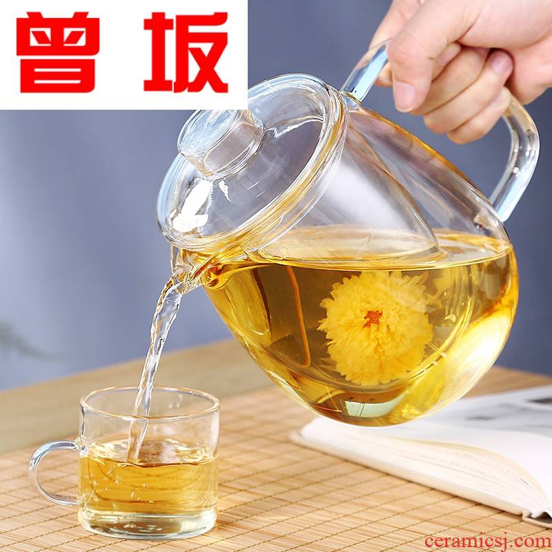 The Who -- a large glass teapot transparent elegant tea filter home tea tea cup of large capacity