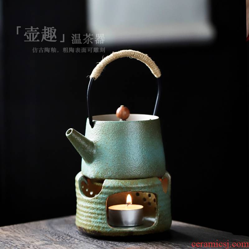 Is suing candles boiled warm the teapot tea exchanger with the ceramics heating teapot kung fu tea sets tea stove Japanese tea pot