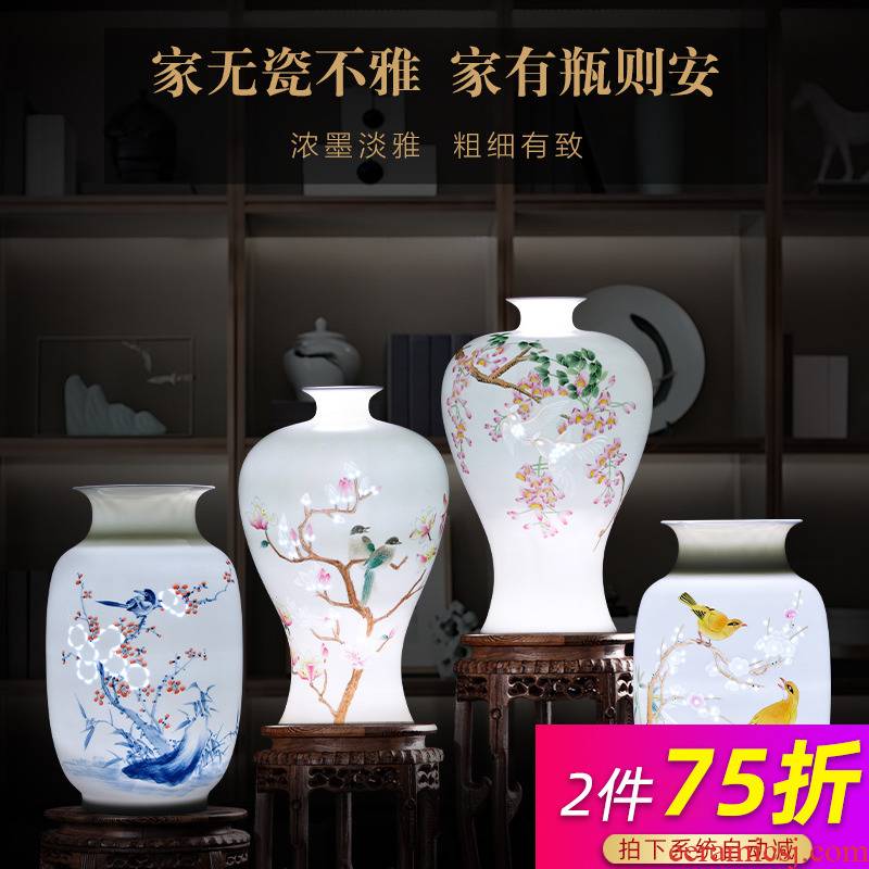 Jingdezhen ceramics master manual its exquisite hand - made vases, thin knife clay child home furnishing articles
