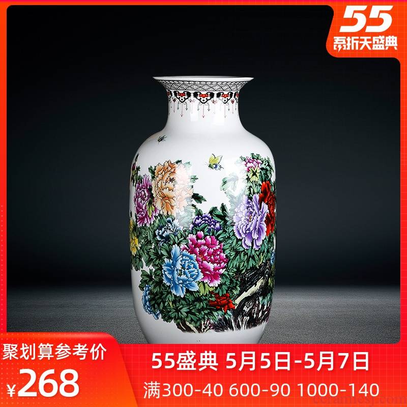 Jingdezhen porcelain, porcelain with a silver spoon in its ehrs expressions using the and peony home furnishing articles of large vases, flower arrangement sitting room decorates porch