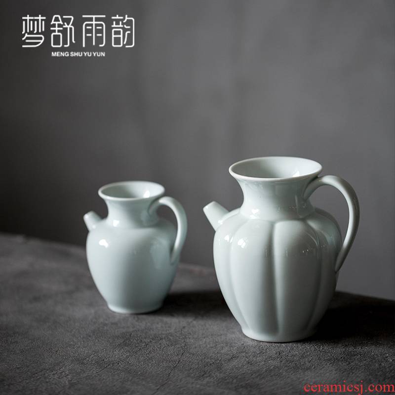 Dream ShuYu rhyme shadow tsing kung fu tea cup hot ceramic fair keller single proof points of tea, Japanese celadon