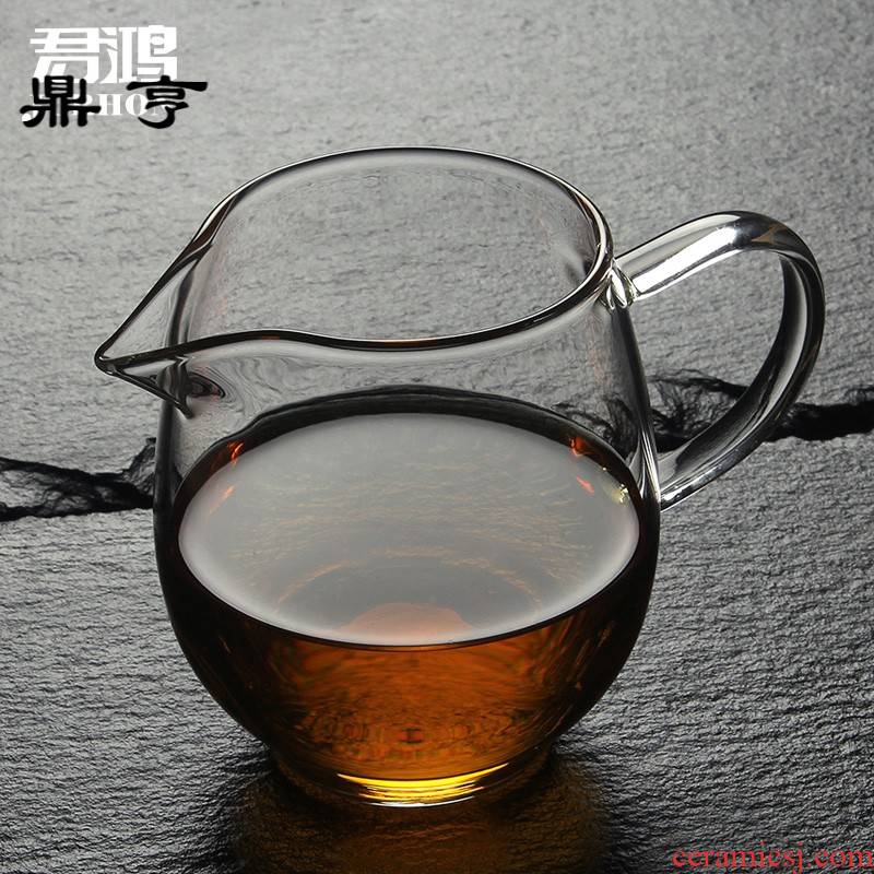 Ding heng thickening glass just a cup of tea sea heat resisting high temperature glass tea set points tea with tea and a cup of tea sea