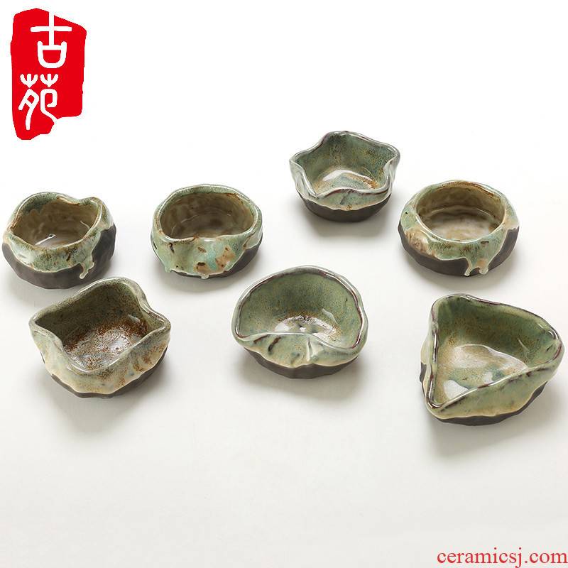 Coarse TaoXiaoHua bottle hydroponic ashtray up ceramic fleshy mini vase can do adornment knead floret