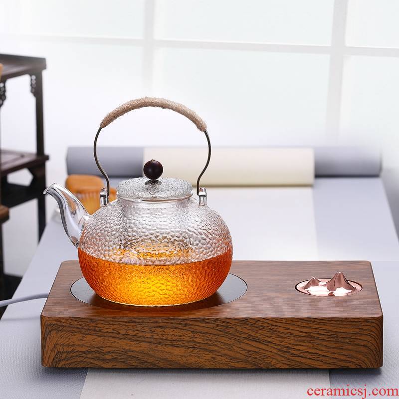 Hammer high - temperature electric TaoLu cooking pot straight girder glass pot heat water kettle tea tea set