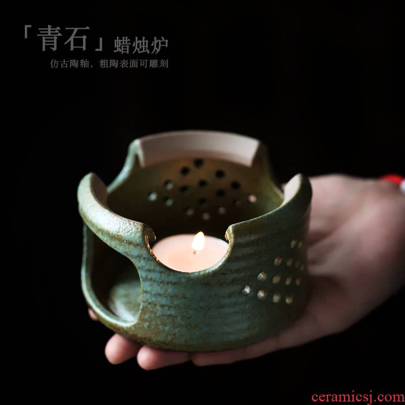 Ceramic tea stove temperature restoring ancient ways Japanese creative based heat insulation base up kung fu tea accessories tea stove
