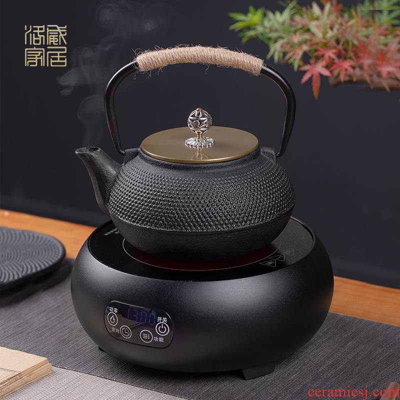 The teapot imitated Japanese iron pot manually cast iron tea kettle single pot TaoLu boiled tea machine household utensils