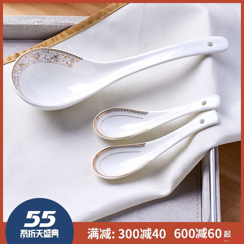 Jingdezhen ceramic tableware small spoon, spoon, ceramic spoon run small spoon, big spoon ladle up phnom penh