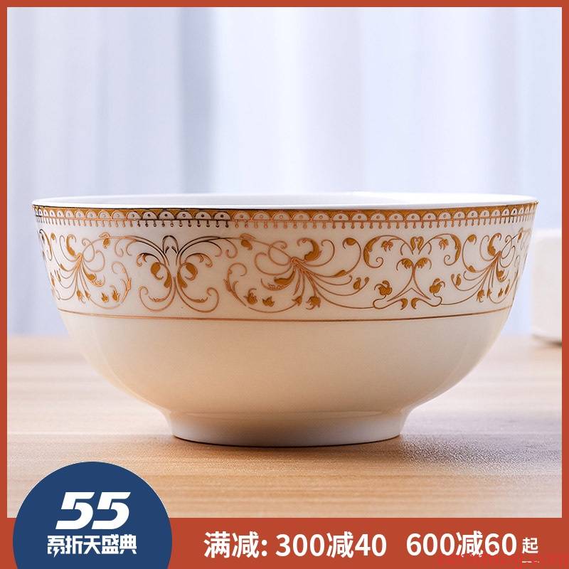 5 inch bowl of rice bowls jingdezhen ceramic ipads porcelain 7 inch 8 inches large soup bowl butterfly orchid up phnom penh European - style western - style soup bowl
