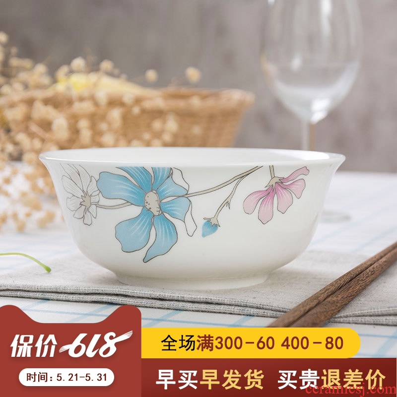 6 inches rainbow such as bowl bowl of jingdezhen ceramic household utensils large soup bowl. A single large bowl of noodles bowl bowl of plates