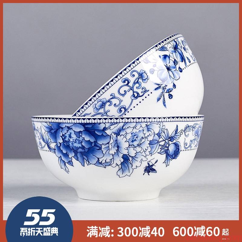 5 inch ceramic bowl of rice bowls jingdezhen ipads porcelain tableware restoring ancient ways is 8 inch large soup bowl noodles in soup bowl of blue and white porcelain household