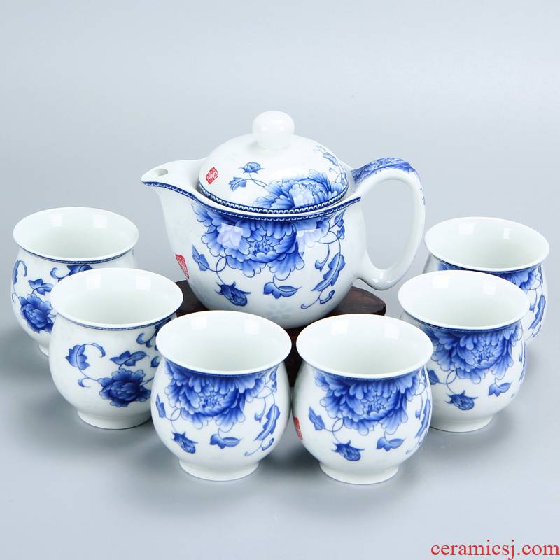 Teapot ceramic Teapot household cool water filter of a complete set of tea cups gift packages