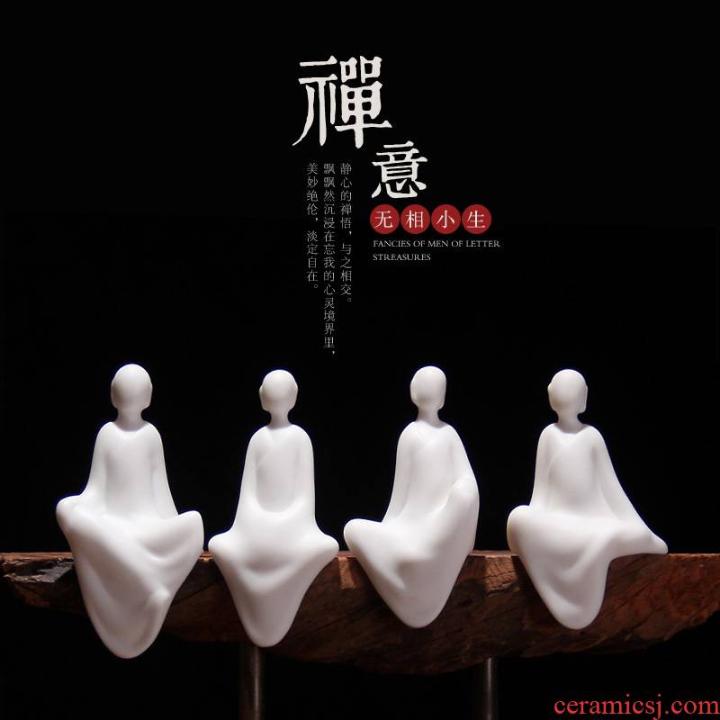 Mingyuan FengTang suet jade porcelain ceramic zen small and there is no niche art van abstract decorative household items furnishing articles