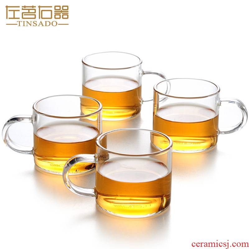 ZuoMing right is kung fu noggin small transparent glass tea set with the glass sample tea cup 80 ml mini dress