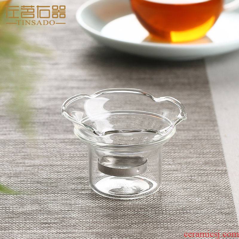 ZuoMing right implement creative tea glass tea strainer stainless steel) a cup of tea kungfu tea set with a cup of filter