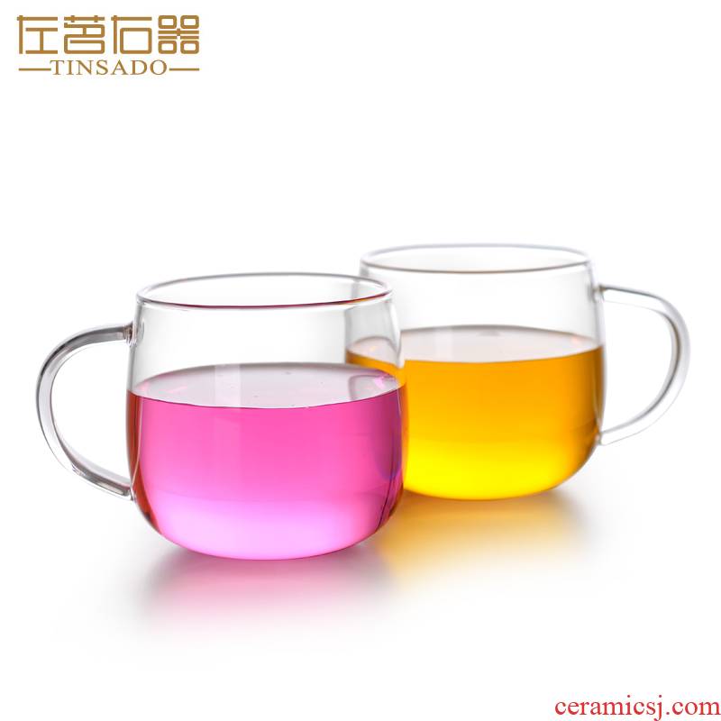 ZuoMing right is heat - resistant glass transparent glass, household take more kung fu small cups in 200 ml of the sitting room