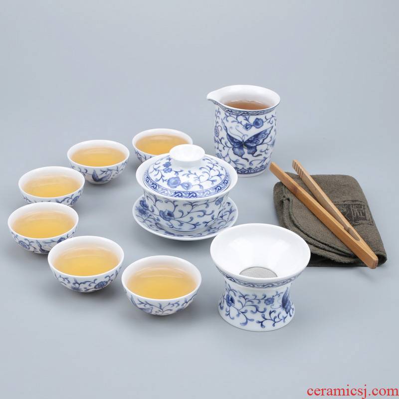 Celadon teapot teacup kung fu tea set a complete set of ceramic tea set kung fu tea table accessories the teapot