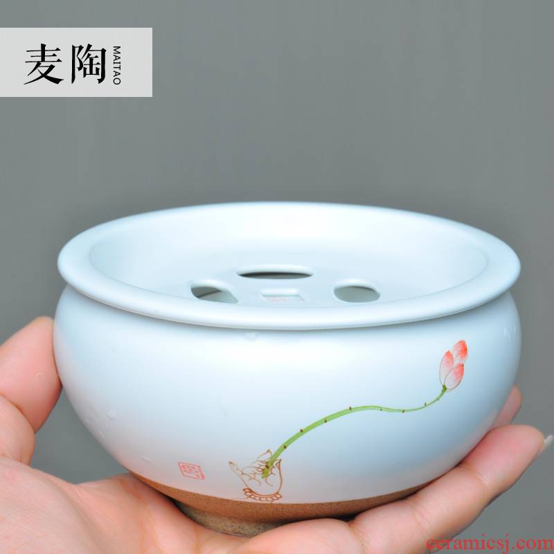 Small MaiTao jingdezhen hand - made ceramic tea set dry mercifully set dry plate bearing pot pot of kung fu tea set tea tray