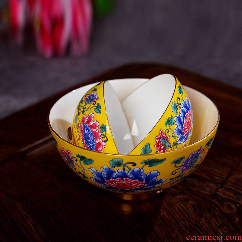 Red xin jingdezhen suit ipads porcelain tableware rainbow such use archaize enamel pastel color to use imperial palace
