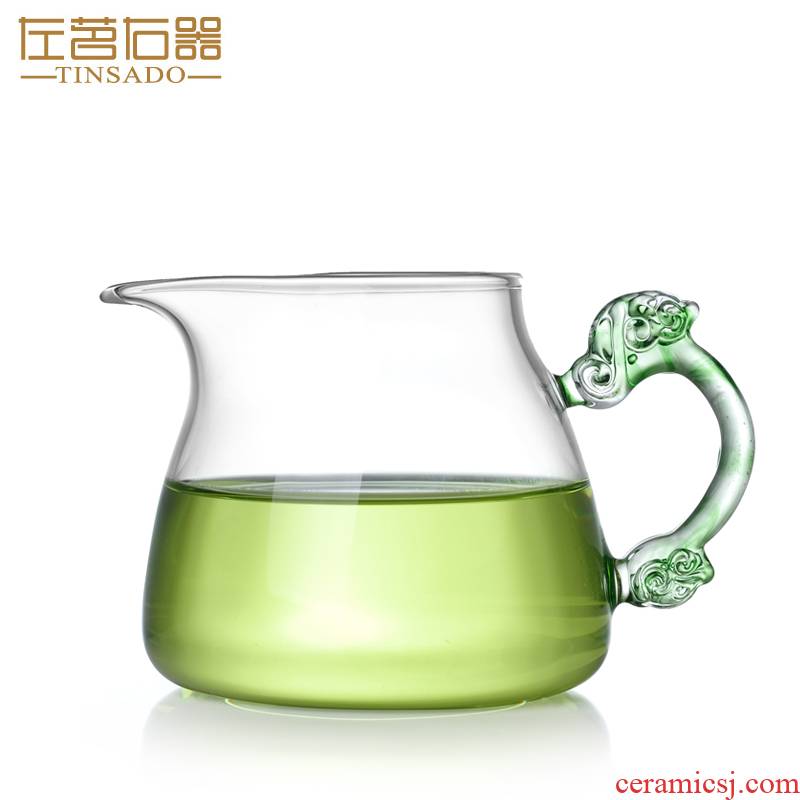 Fair ZuoMing right is more narrow glass the glass cup points is big capacity of tea and a cup of tea (a single take
