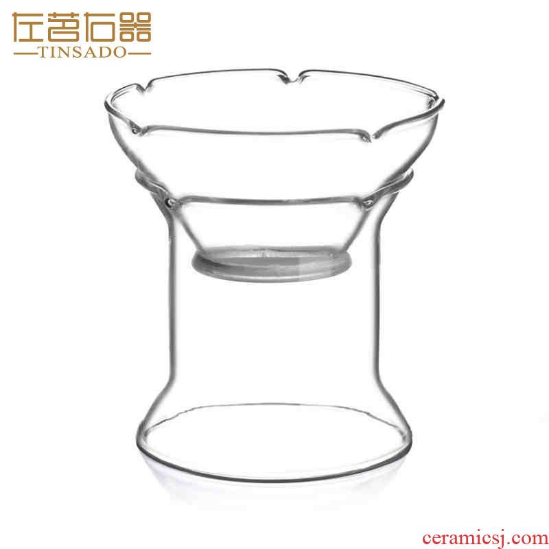 ZuoMing right device glass) kung fu tea tea tea strainer saucer base accessories creative tea strainer