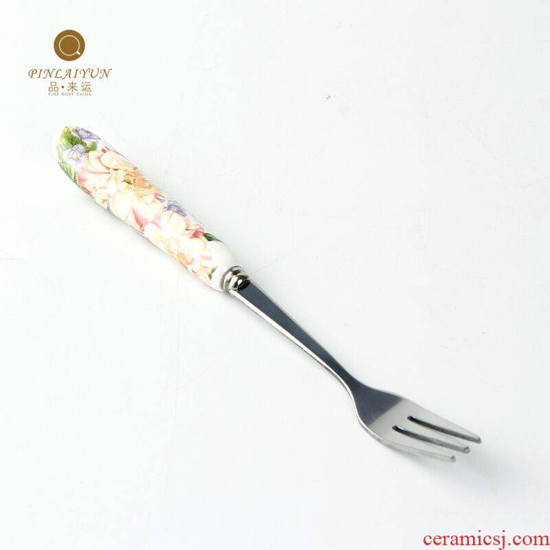 [article to transport] han edition ipads China tea service supporting fruit fork 】 【 creative fruit fruit fork fork suits for