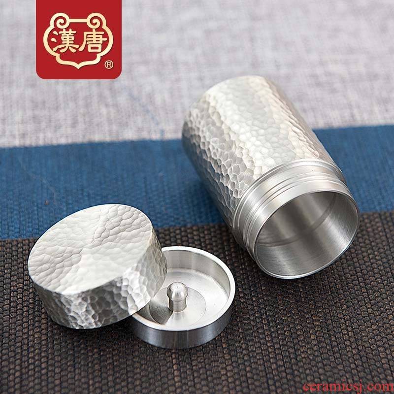Han and tang dynasties tin spiral metal deposit receives the caddy fixings travel carry seal manual hammer caddy fixings