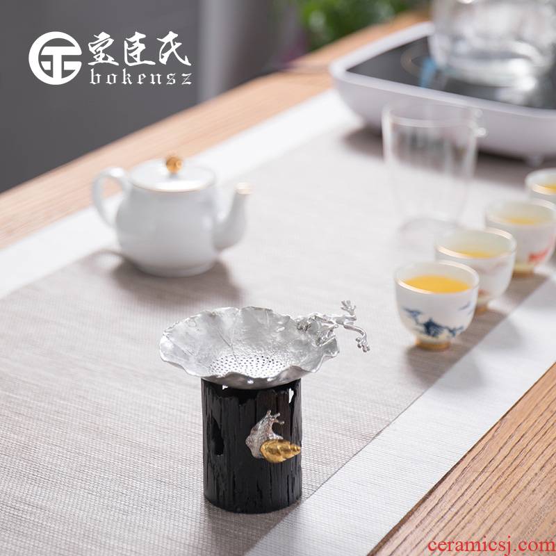 Treasure minister 's tin) filter creative tea filter good Japanese character manual tea accessories kung fu tea
