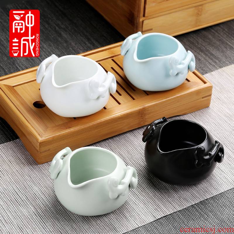 Suit up with ceramic fair keller) kung fu tea tea accessories points to hold to hot tea sea creative tea cup