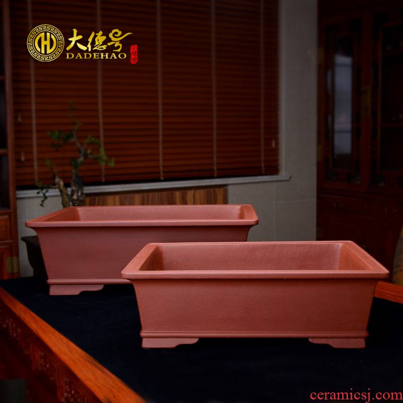 Greatness, violet arenaceous basin of rectangular exquisite bonsai pot size floating rectangular flower pot expressions using cement bag mail clearly