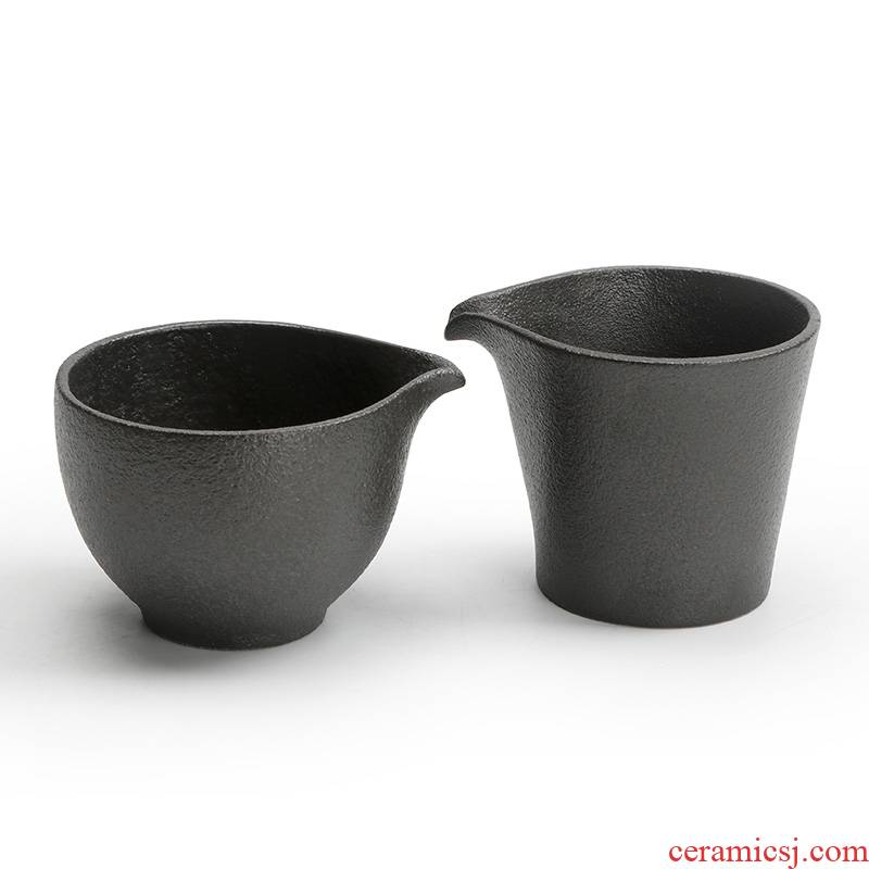 [proprietary] Mr Nan shan ceramic fair keller of black points and implement the Japanese kung fu tea tea cup