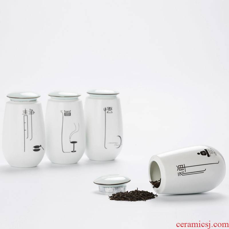 Porcelain ceramic tea pot seal # constant tank storage tanks packing box pu 'er tea tea, green tea POTS