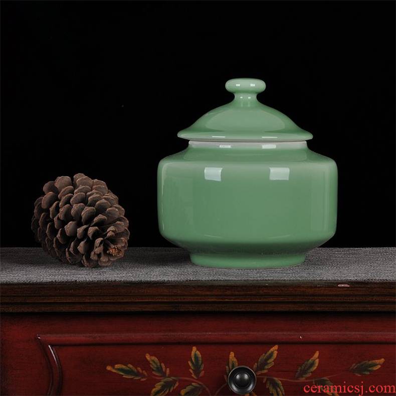 Scene, jingdezhen ceramics ceramic bean investment jar caddy fixings candy jar home crafts