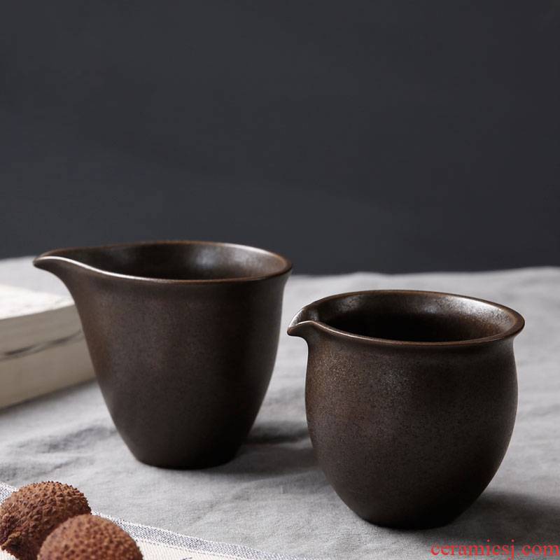 Porcelain heng tong coarse pottery ceramic fair keller household points of tea ware Japanese kung fu tea accessories hand grasp tea tea taking