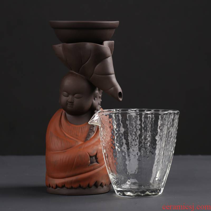 ZongTang creative tea accessories violet arenaceous) filter monk monk tea tea strainer creative ceramic tea strainer