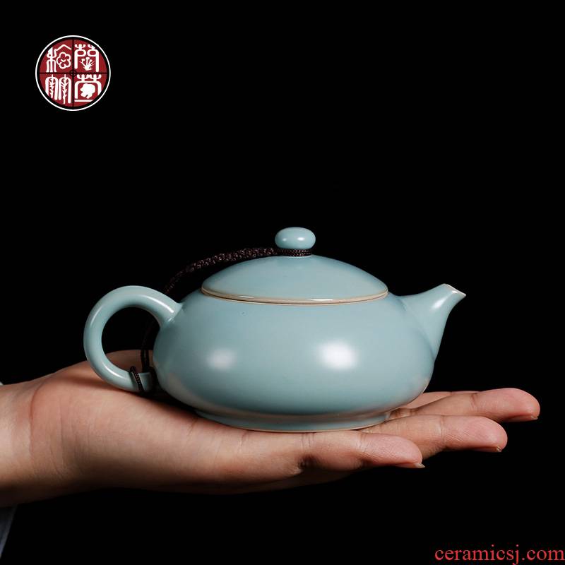 By patterns by hand your up slicing can raise ceramic teapot small single pot of household kung fu teapot small capacity