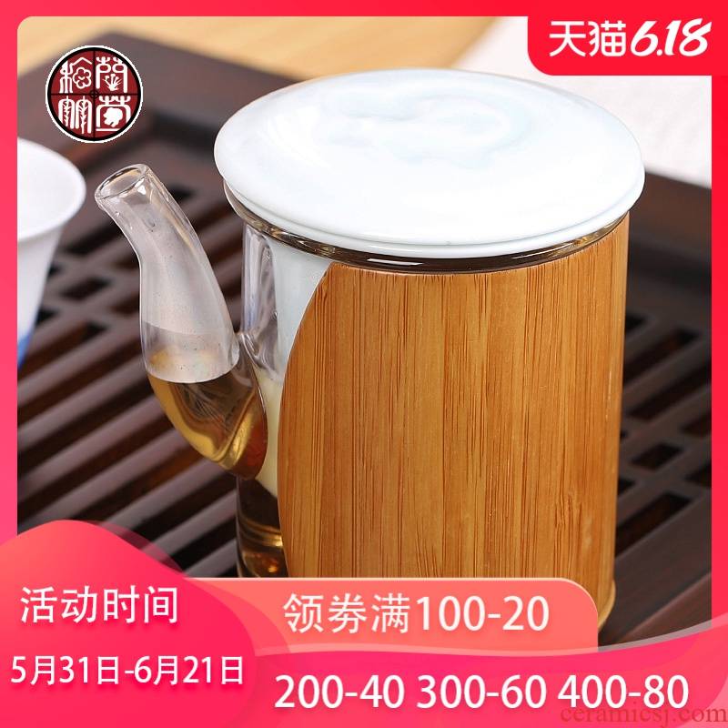 Glass filter red single creative ceramic cups bladder teapot household bop transparent iron kunfu tea with tea
