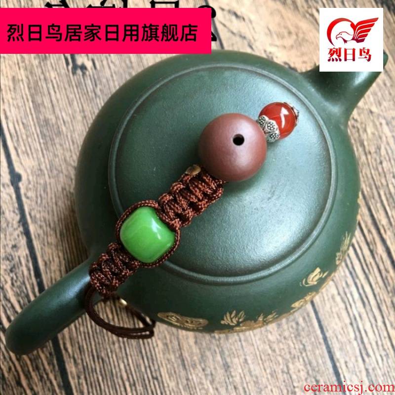 High - end lid rope kung fu tea it teapot cover rope fastened pot of rope tied a rope cup pot of pure hand w