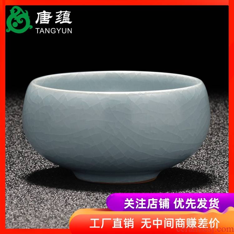 Your up cup sample tea cup large single CPU can keep ceramic master cup household kung fu tea tea elder brother up slicing