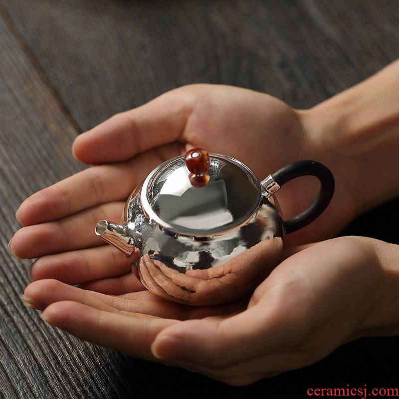 "Xun brother how 】 【 saybot silver pot teapot kettle household manual kung fu tea silver tea set