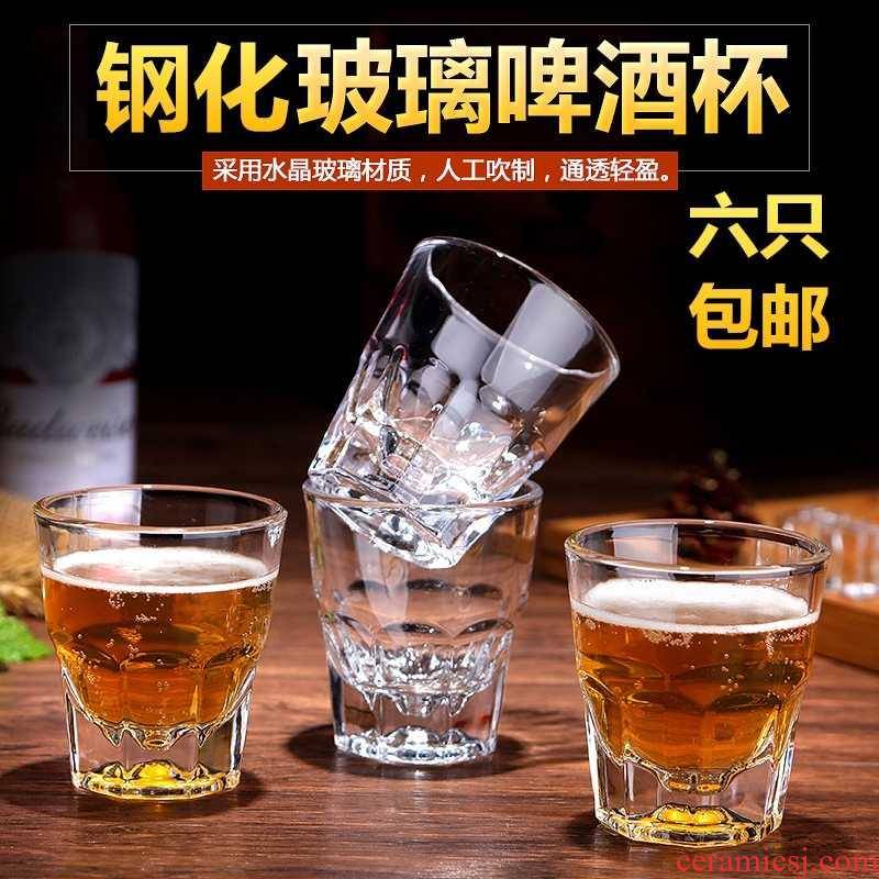 Toughened with thick glass anise transparent water in a glass of whisky a ultimately responds beer cups KTV square cup