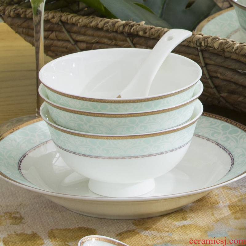 Ming litres of jingdezhen ceramic Chinese style household DIY collocation small bowl of rice bowls to eat rice bowl ipads China creative rainbow such use