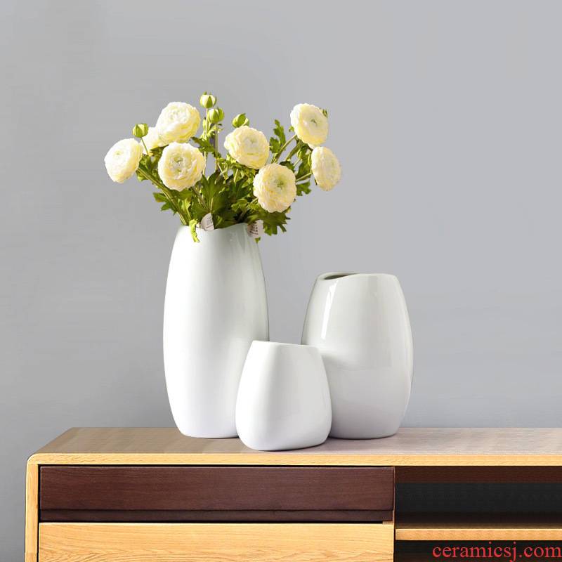 Vase furnishing articles flower arranging I and contracted sitting room European - style creative home decoration ceramic dried flowers floral floral outraged