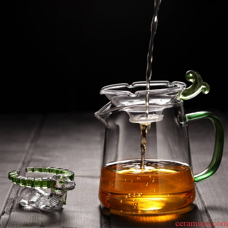 Morning high heat - resistant thickening glass fair keller of tea ware and a cup of tea kelp) suit kung fu tea tea set