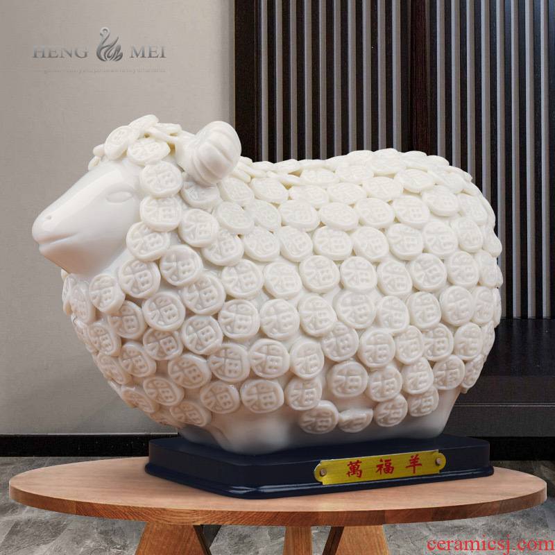 Ave a goat ceramics handicraft sitting room office furnishing articles creative lucky feng shui and home decoration decoration