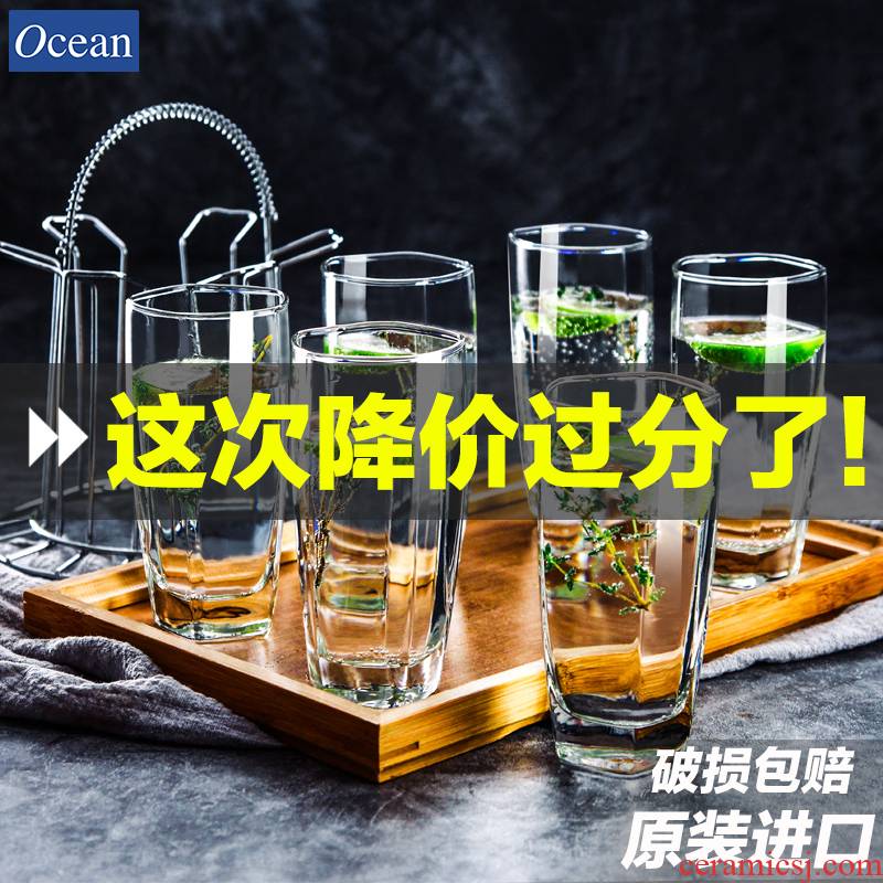 Ocean import glass set 6 pack home without cover heat ultimately responds a cup of tea cups milk cup of fruit juice cup