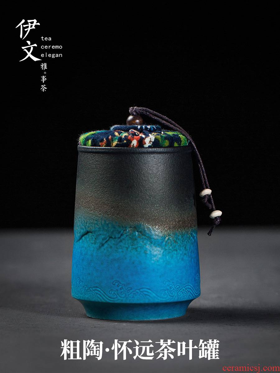 Evan ceramic tea pot seal pot small POTS of household receives moistureproof tea storage warehouse pu 'er tea pot