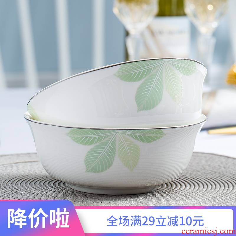 Jingdezhen ceramic bowl home eat rice bowl ipads China rainbow such as bowl bowl bowl of small bowl of rice bowl chopsticks tableware of Chinese style