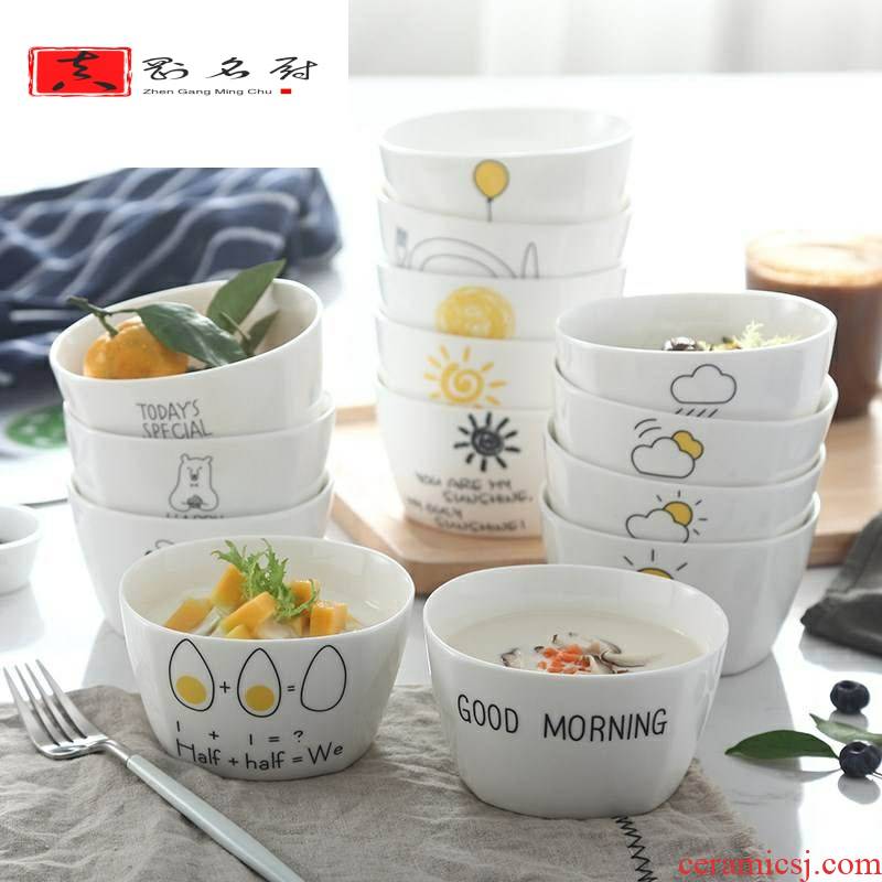 Ceramic bowl with only a single buy adult bowl meal contracted household contracted one single ordinary use