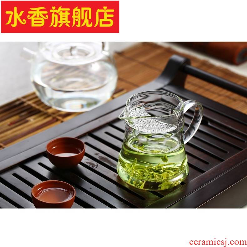 More heat - resistant glass filter points tea fair crescent cups of green tea tea tea cup cup leakage one office