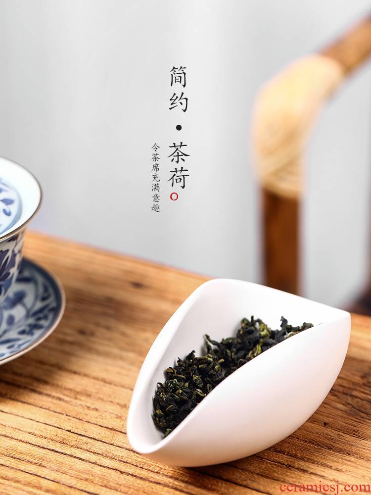 Ken shun ke ceramic tea is pure manual Japanese tea holder wake up tea tea accessories points with zero plant ash glaze tea set